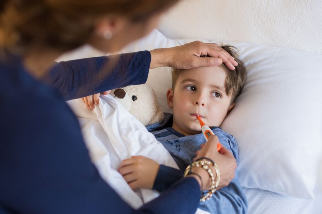 jak sobie radzić z grypą u dziecka